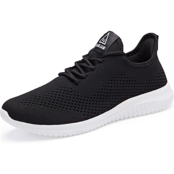 Other - Men's Black White Ultra Lightweight Breathable Walking Athletic Fashion Sneakers